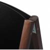 Gehwegtafel Holz, Top, dunkelbraun, 68x120 - 8