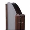 Gehwegtafel Holz, Top, dunkelbraun, 68x120 - 11