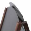 Gehwegtafel Holz, Top, dunkelbraun, 68x120 - 17