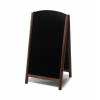 Gehwegtafel Holz, Top, dunkelbraun, 68x120 - 4