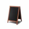 Gehwegtafel Holz, dunkelbraun, 55x85 - 4