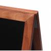 Gehwegtafel Holz, dunkelbraun, 55x85 - 9