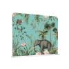 Textile Room Divider Kids Corner Tropical Animal - 0