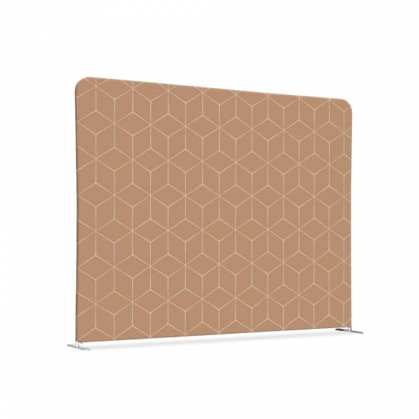 Textil Raumteiler 150-150 Doppel Hexagon Beige