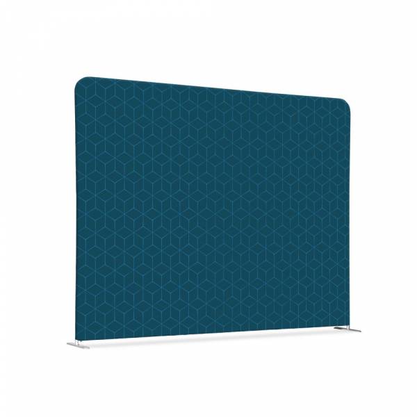 Textil Raumteiler 150-150 Doppel Hexagon Blau