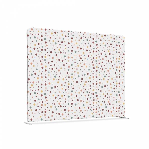 Textil Raumteiler 150-150 Doppel Punkte Farbe Erde